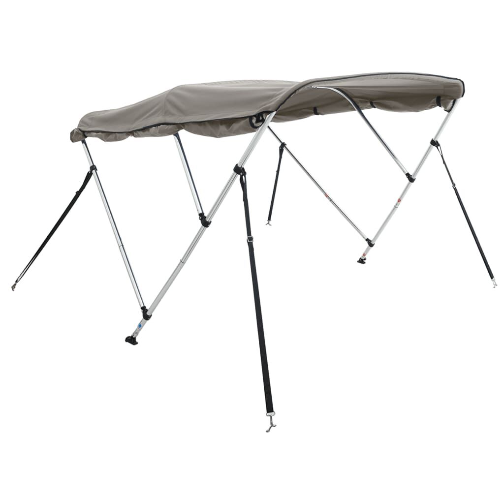 vidaXL Bimini viršaus stogelis su sienomis, 183x(137-152)x137cm