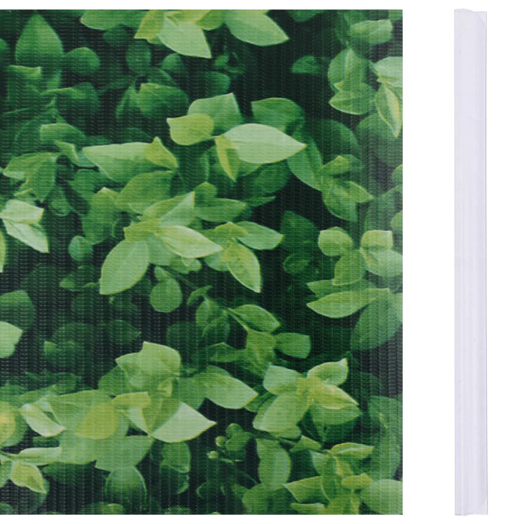 vidaXL Privatumo suteikianti sodo pertvara, žalia, 35x0,19m, PVC