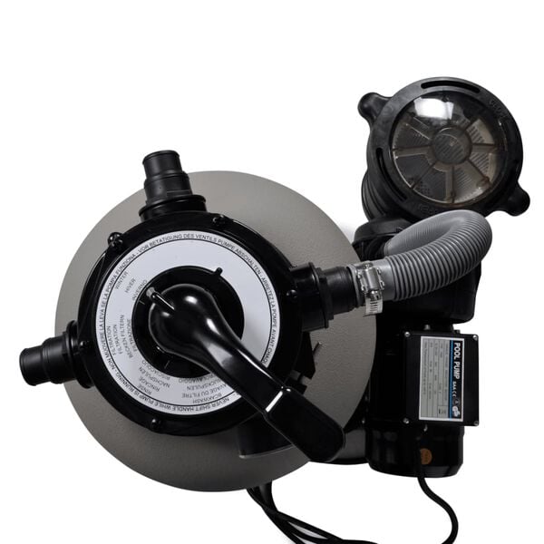 vidaXL Smėlio filtras su siurbliu, 600W, 17000 l/val