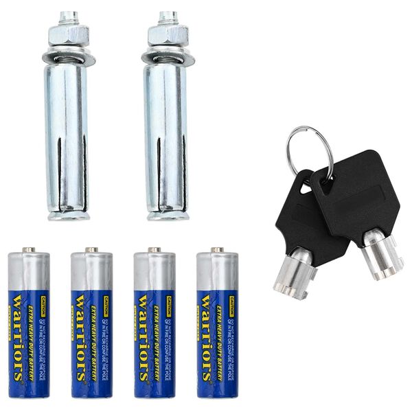 vidaXL Elektroninis Skaitmeninis Seifas Tamsiai Pilkas 23x17x17 cm Plienas