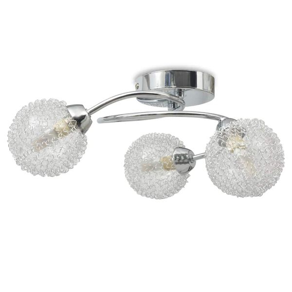 vidaXL Lubų šviestuvas su 3 LED G9 lemputėmis, 120 W
