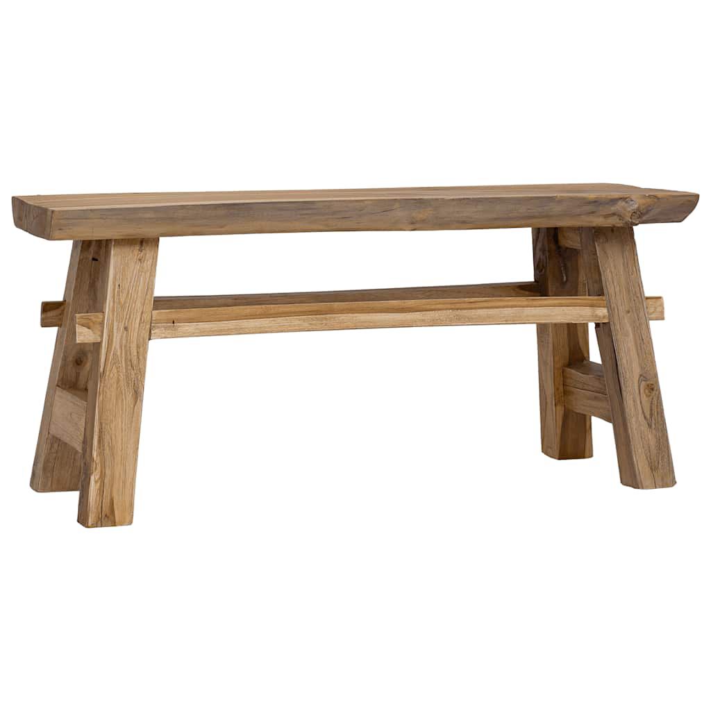 vidaXL Suoliukas 100x28x43cm mišri perdirbta mediena/tikmedžio masyvo
