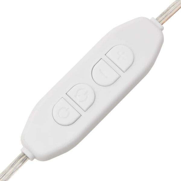 vidaXL Kosmetinis staliukas su LED, medaus rudas, 95x50x133,5cm, pušis