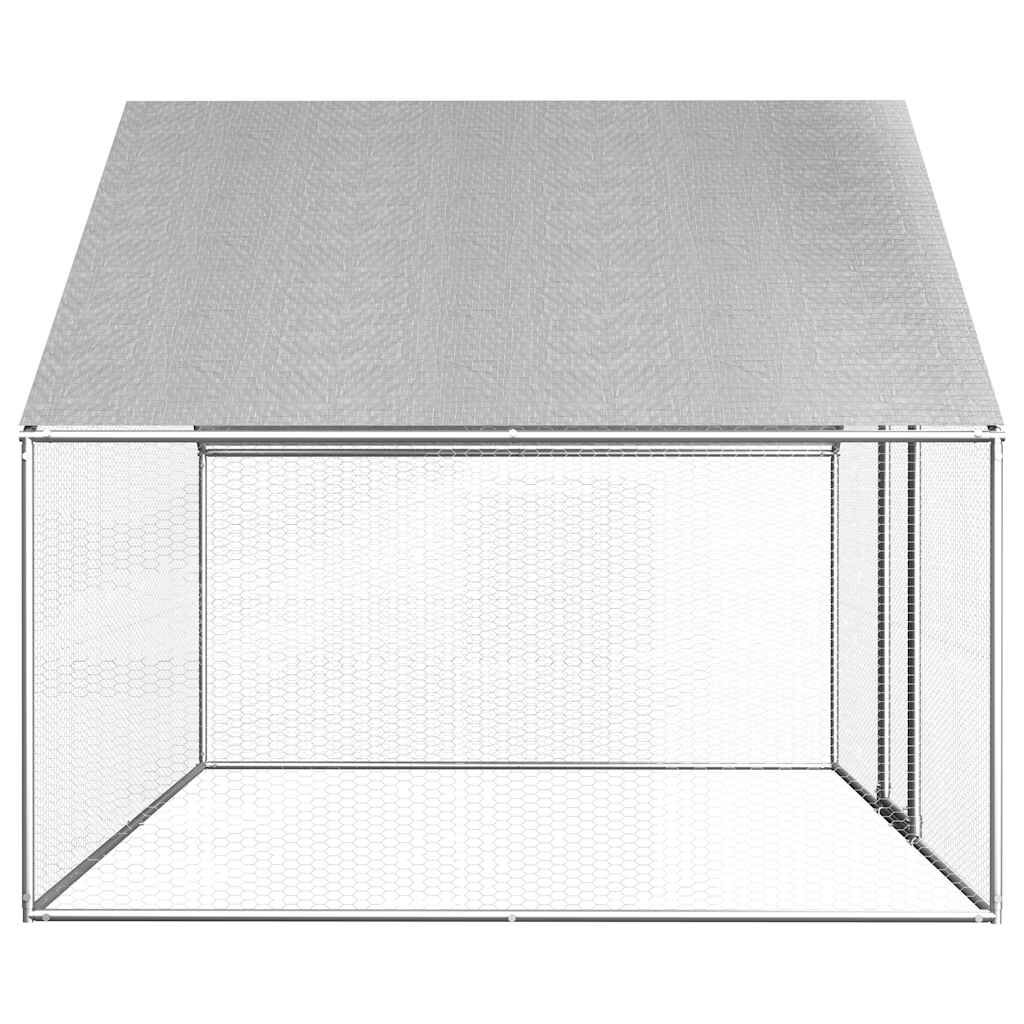 vidaXL Lauko narvas viščiukams, 2,75x2x1,92m, galvanizuotas plienas